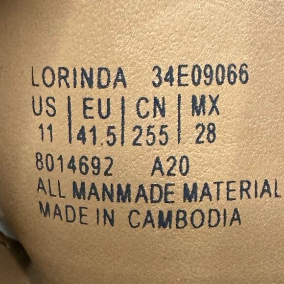 Calvin Klein Women's Cecily Embossed Leather Dress Sandals White Mules NEW Sz 11 - Picture 5 of 9